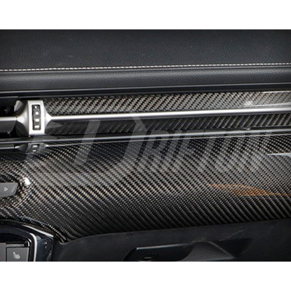Dry Carbon Fiber Interiors Kits Dashboard Cover Passenger Side Trim For Toyota GR Supra A90 A91 MK5 2019-2024