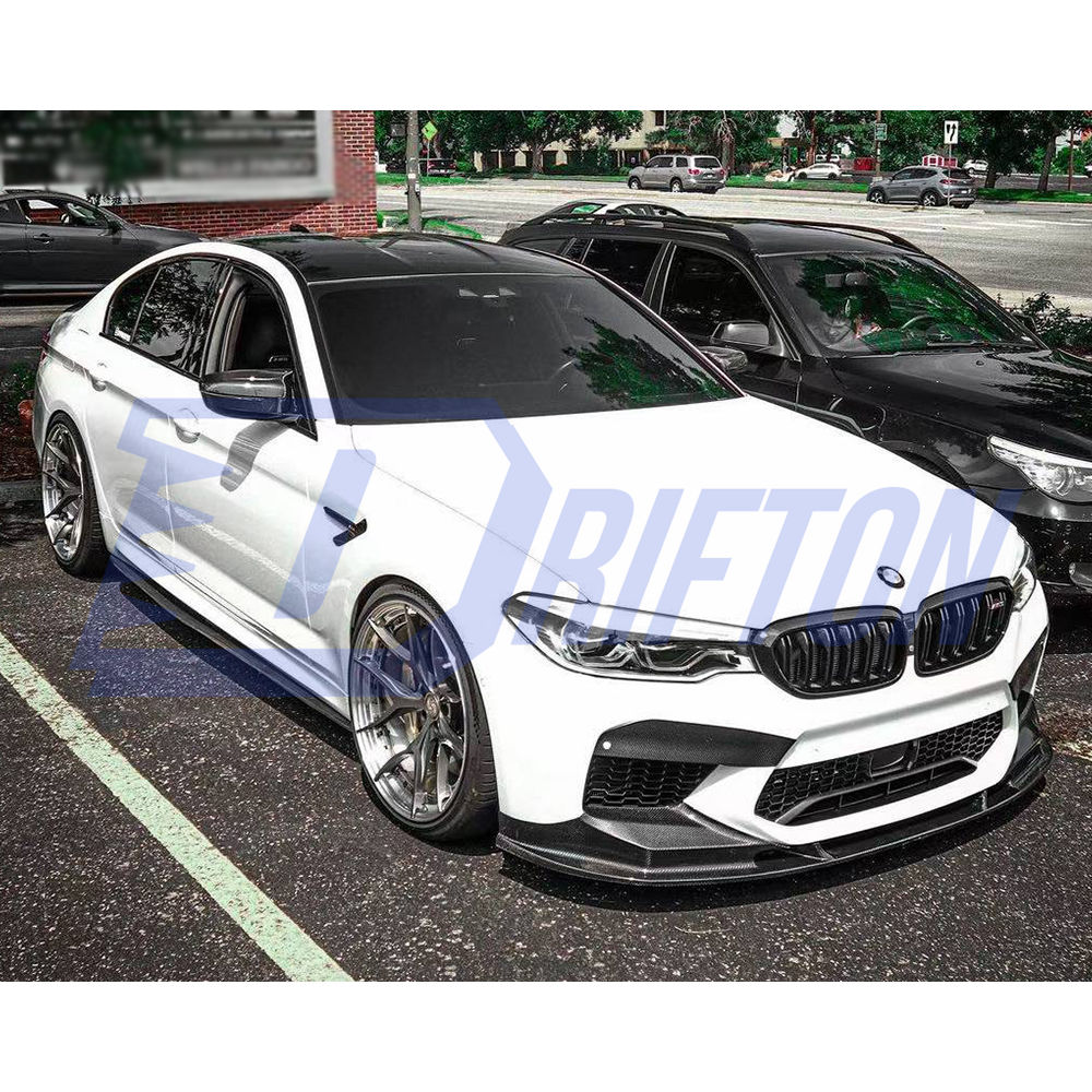 3D Style Carbon Fiber Front Lip For BMW 5 Series F90 M5 2017-2019