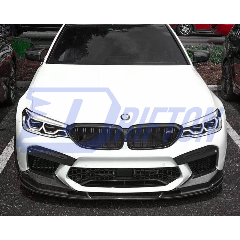 3D Style Carbon Fiber Front Lip For BMW 5 Series F90 M5 2017-2019