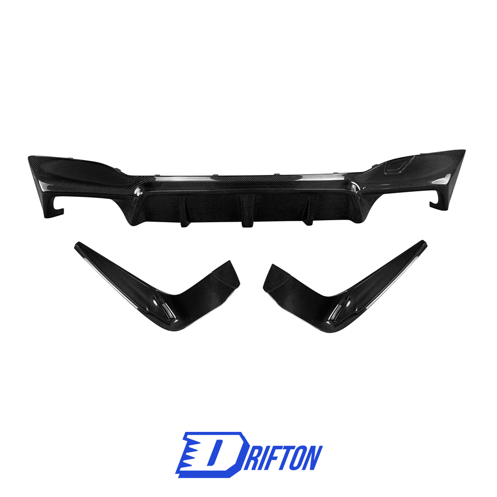3D Style Carbon Fiber Rear Diffuser For BMW 5 Series G30 G38 2017-2023