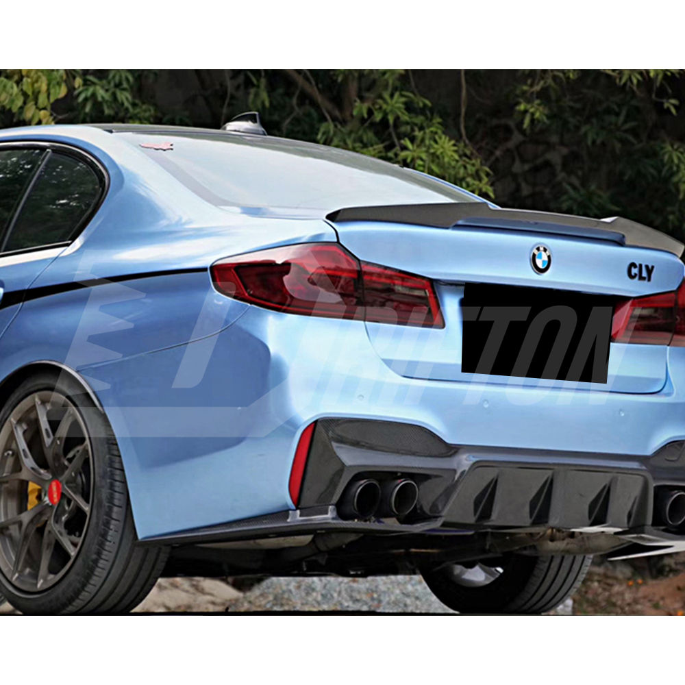 3D Style Carbon Fiber Rear Diffuser For BMW 5 Series G30 G38 2017-2023