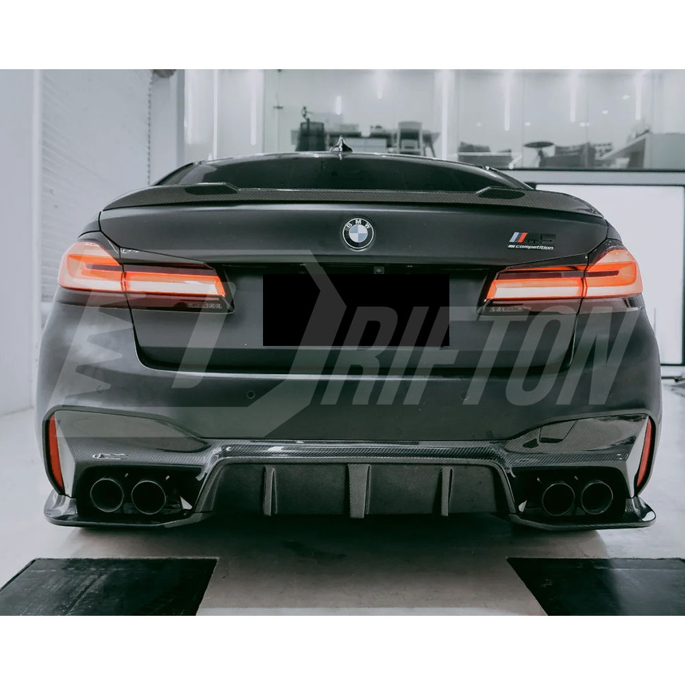 3D Style Carbon Fiber Rear Diffuser For BMW 5 Series G30 G38 2017-2023