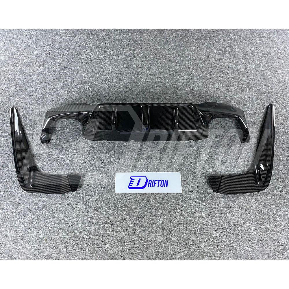 3D Style Dry Carbon Fiber Rear Diffuser For BMW 5 Series F90 M5 2017-2023