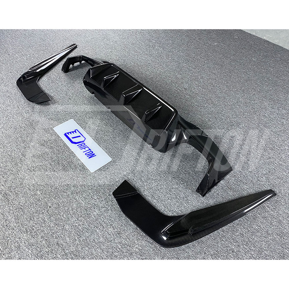 3D Style Dry Carbon Fiber Rear Diffuser For BMW 5 Series F90 M5 2017-2023