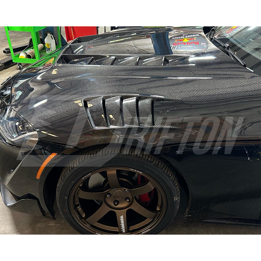 TV Style Carbon Fiber Hood For Toyota GR Supra A90 A91 MK5 2019-2024