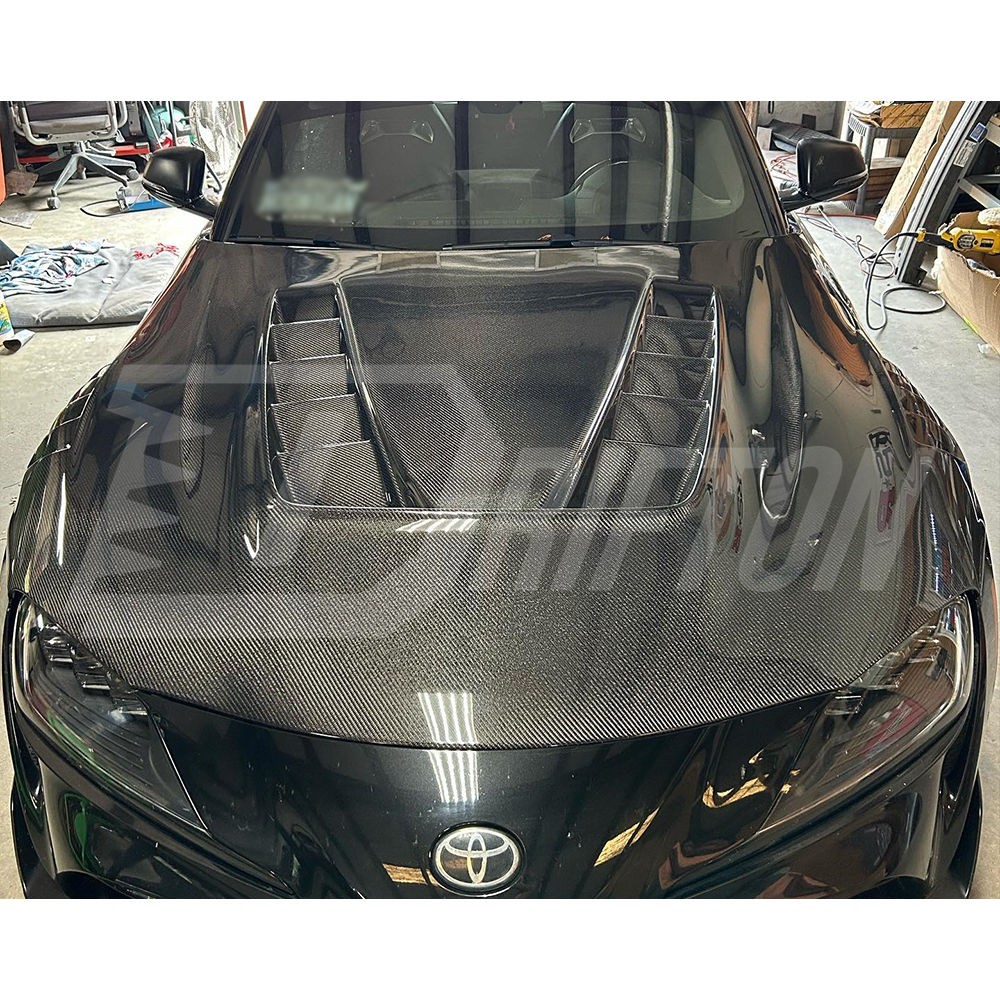 TV Style Carbon Fiber Hood For Toyota GR Supra A90 A91 MK5 2019-2024