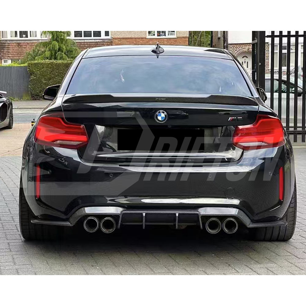 VST Style Carbon Fiber Rear Diffuser For BMW F87 M2 M2C 2016-2019