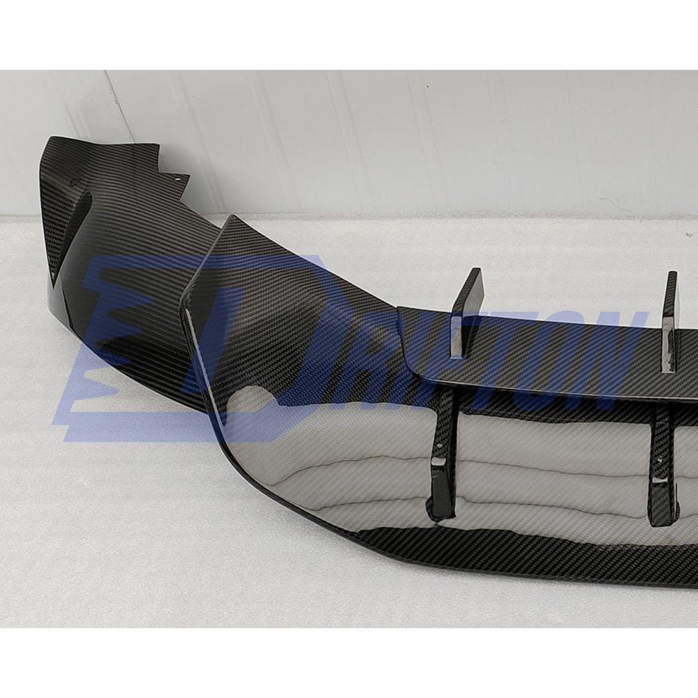 707 Style Dry Carbon Fiber With Portion Primer Rear Side Bumper & Rear Diffuser & Exhaust Tips For Aston Martin DBX