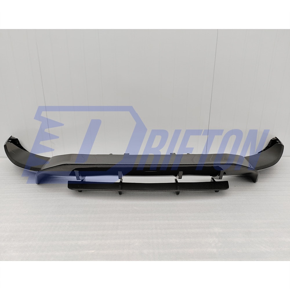 707 Style Dry Carbon Fiber With Portion Primer Rear Side Bumper & Rear Diffuser & Exhaust Tips For Aston Martin DBX