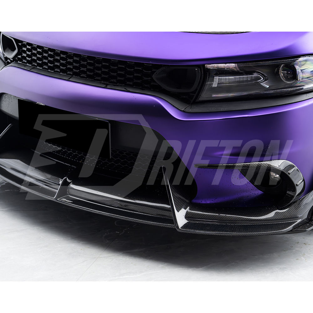 CMST Style Carbon Fiber Front Lip For Dodge Charger 2015-2023