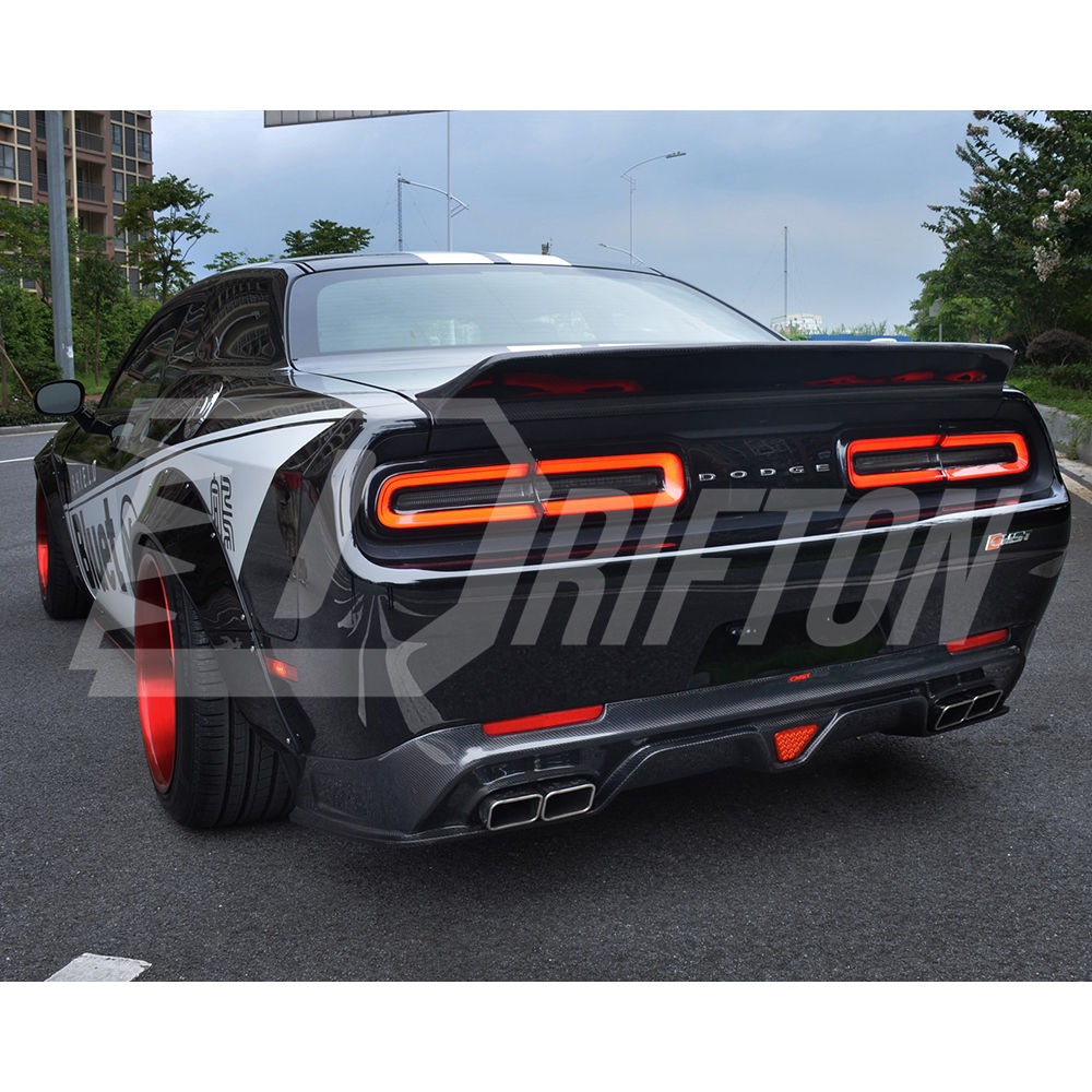 CMST Style Carbon Fiber Rear Spoiler Wing For Dodge Challenger 2015-2023