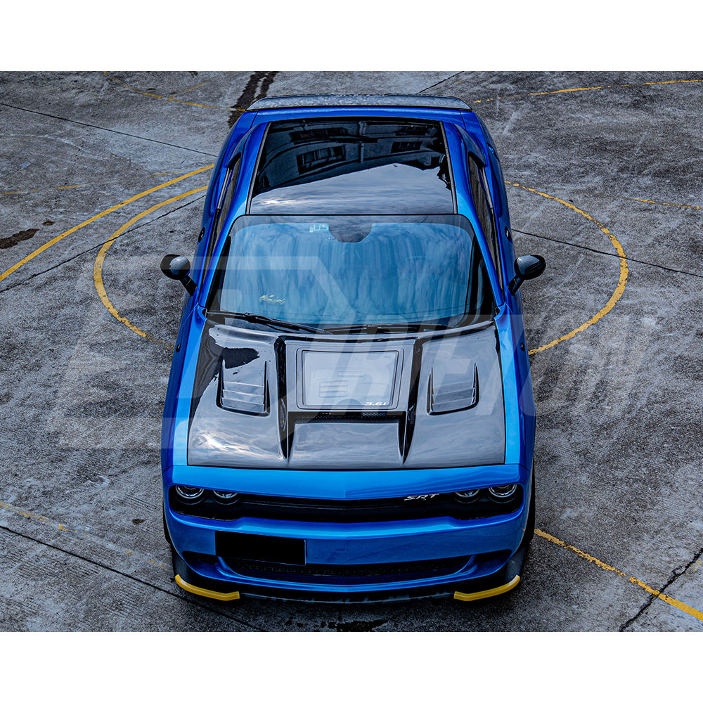 CMST Transparent Style Carbon Fiber Hood For Dodge Challenger 2008-2023