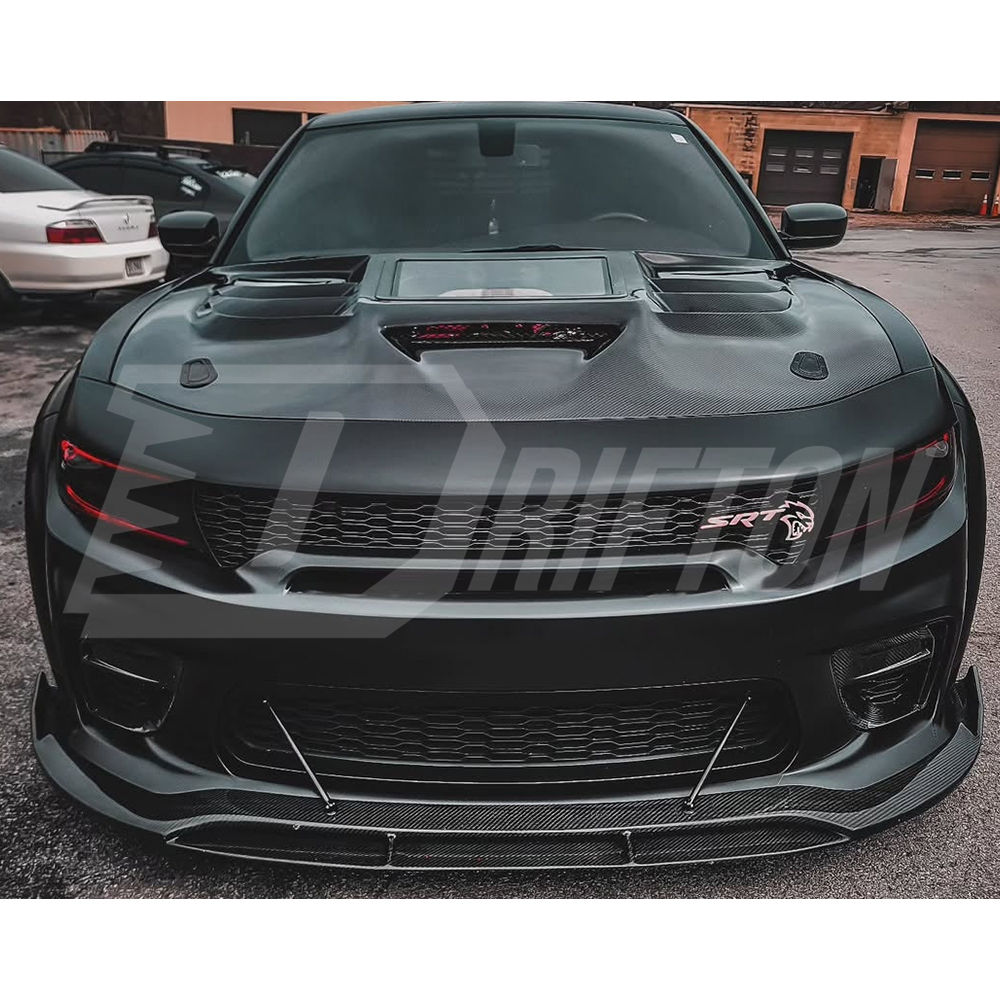 CMST V3 Transparent Style Carbon Fiber Hood For Dodge Charger 2015-2023