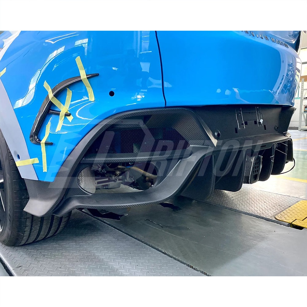Mansory Style Dry Carbon Fiber Hood Vent Trims For Aston Martin DBX