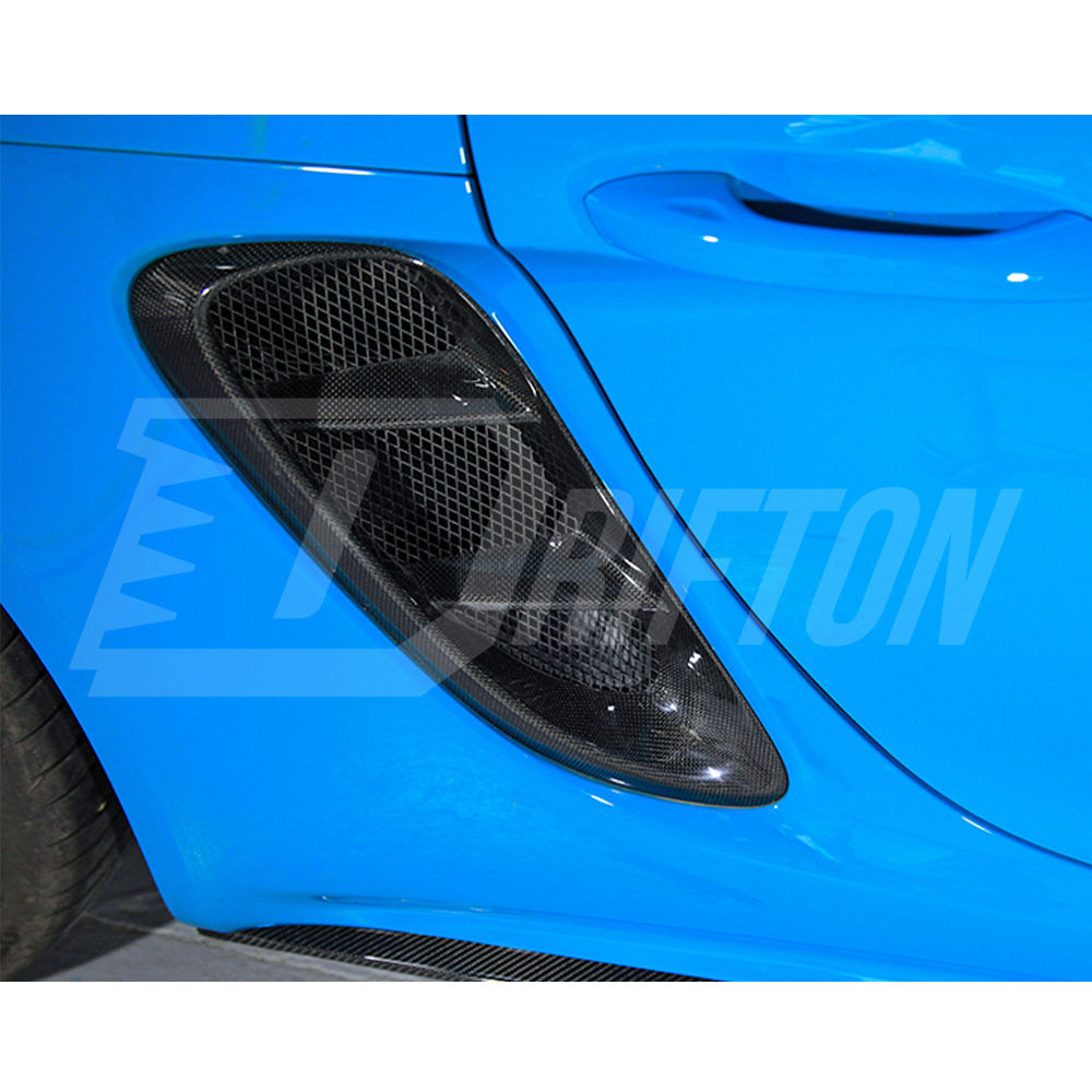 TechArt Style Carbon Fiber Side Vent For Porsche 718 Cayman Boxster 2016-2025 (7)