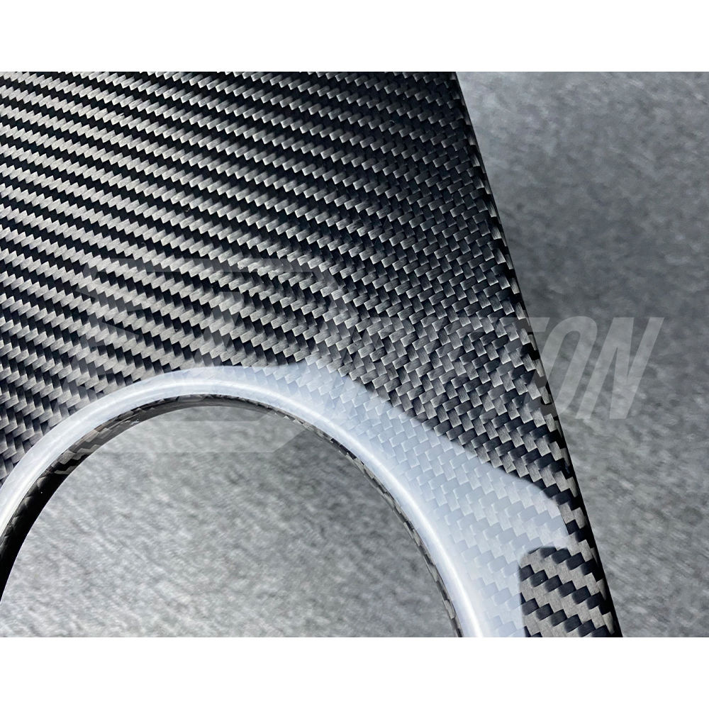 Dry Carbon Fiber Quarter Window Louvers Cover Trim For Audi R8 2016-2024