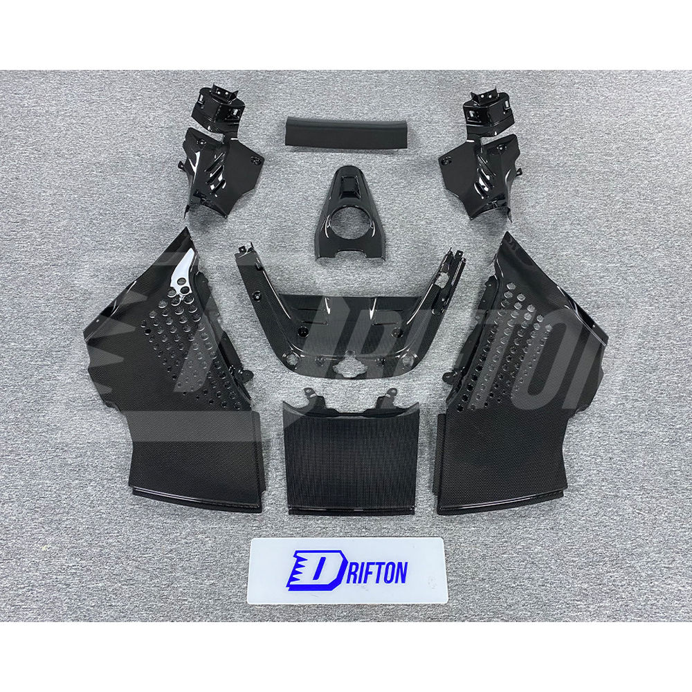 Dry Carbon Fiber Engine Compartment Cover Set For Ferrari SF90 Spider
