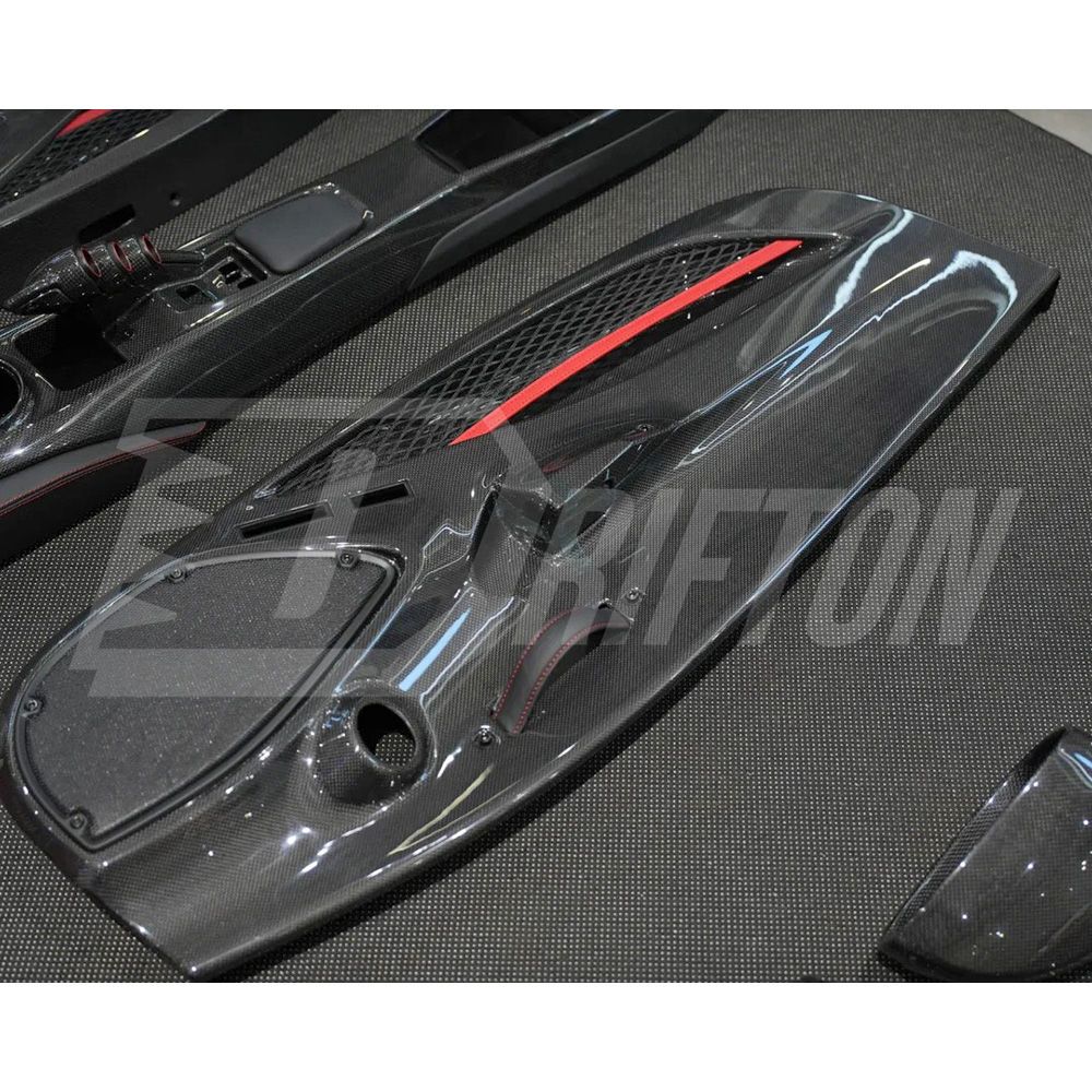 Dry Carbon Fiber Door Panel For Ferrari F8 Tributo Spider 2019-2022