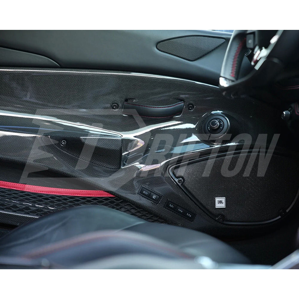 Dry Carbon Fiber Door Panel For Ferrari F8 Tributo Spider 2019-2022