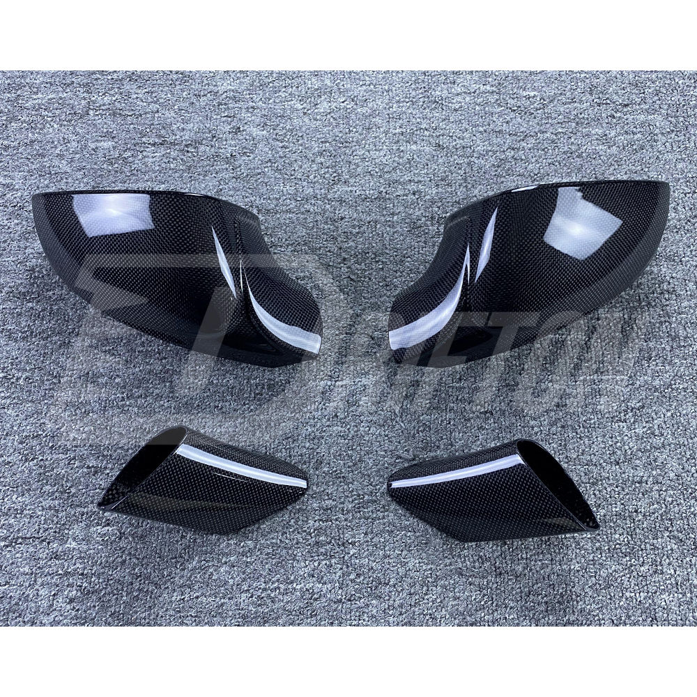 OEM Style Dry Carbon Fiber Side Mirror Housing For Ferrari F8 Tributo Spider 2019-2022
