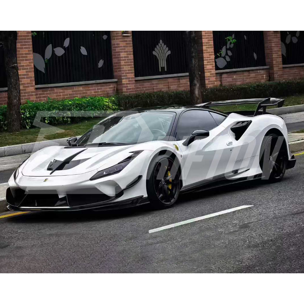 XX GT Style Dry Carbon Fiber Rear Spoiler For Ferrari F8 2019-2022