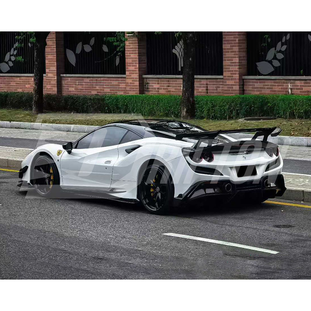 XX GT Style Dry Carbon Fiber Rear Spoiler For Ferrari F8 2019-2022