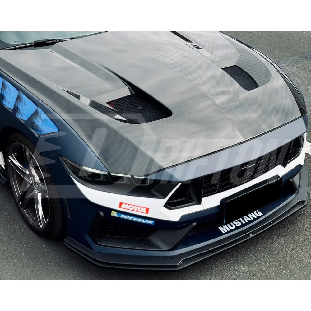GT3 Style Carbon Fiber Hood For Ford Mustang Gen7 S650 2024-On