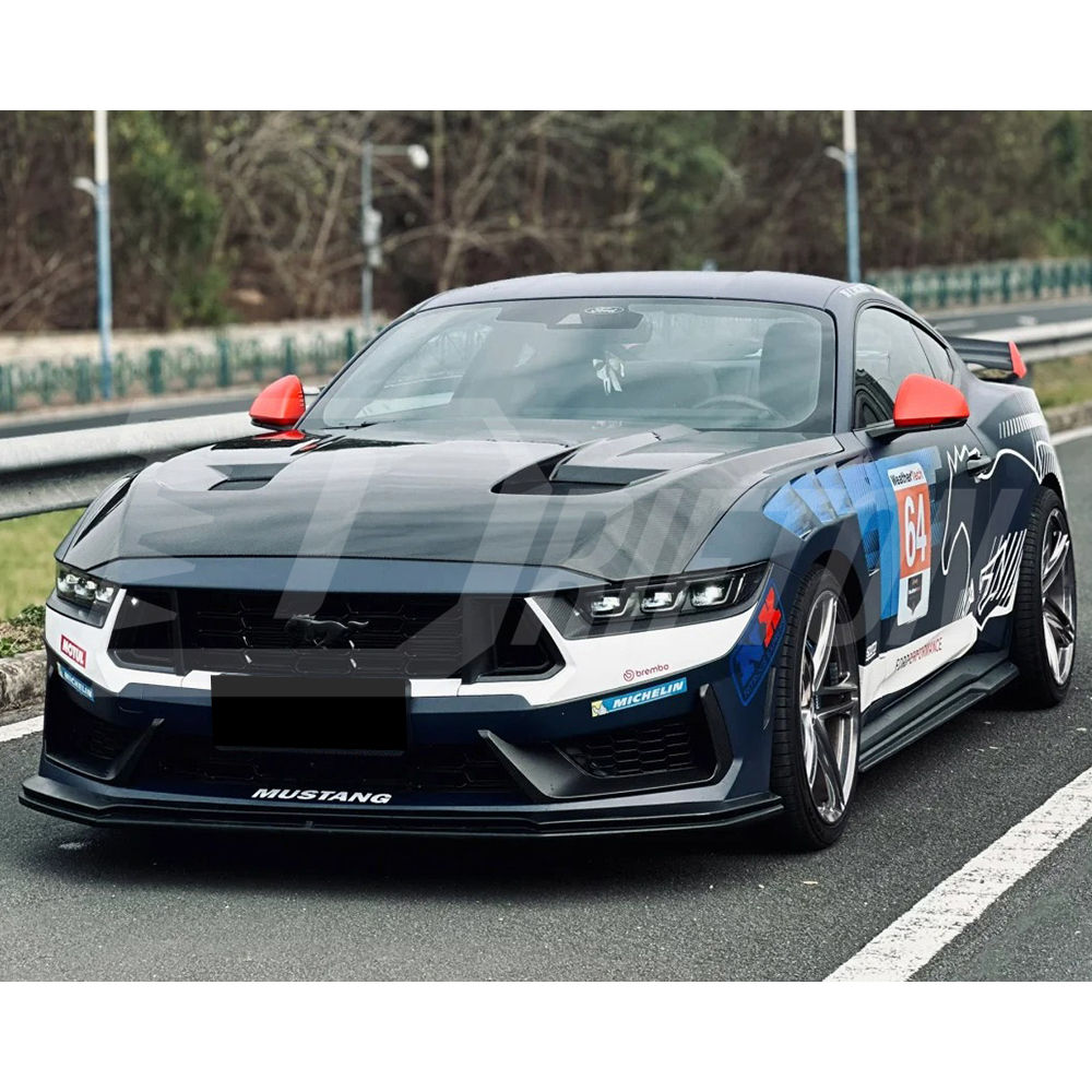 GT3 Style Carbon Fiber Hood For Ford Mustang Gen7 S650 2024-On