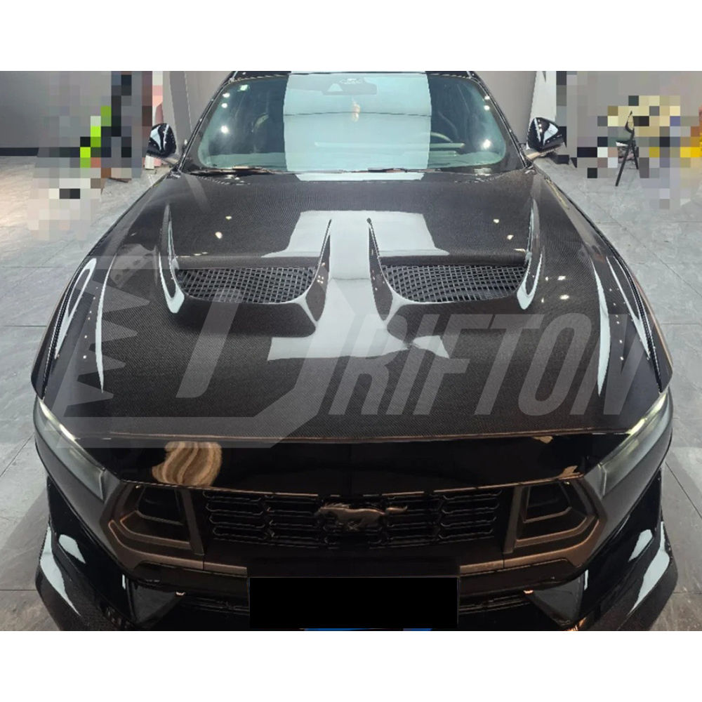 GTD Style Carbon Fiber Hood For Ford Mustang Gen7 S650 2024-On