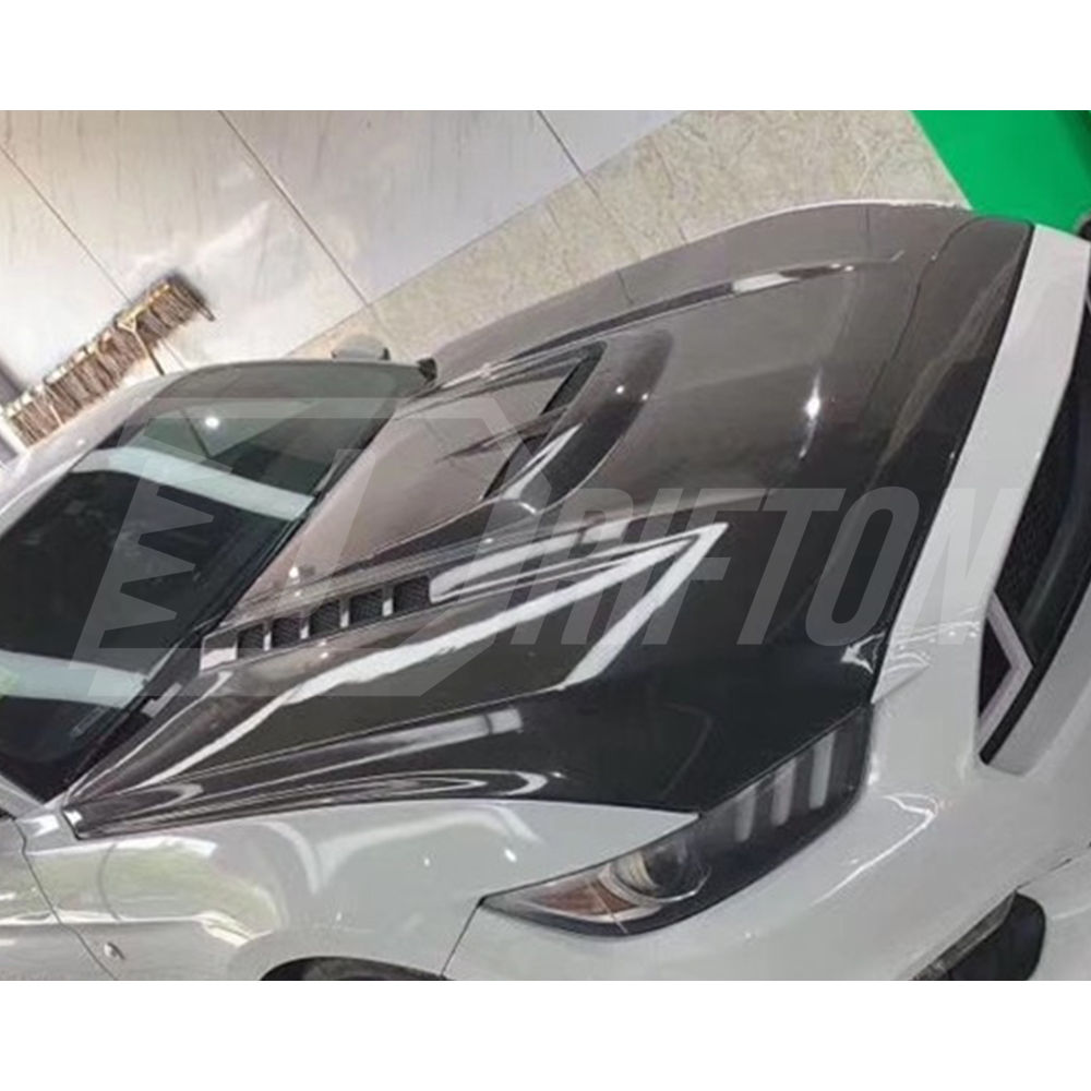 GTS Style Carbon Fiber Hood For Ford Mustang Gen6 S550.1 2015-2017