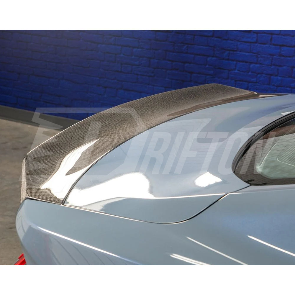 High Kick SA Style Carbon Fiber Rear Spoiler Trunk Base Lid For Ford Mustang Gen7 S650 2024-On