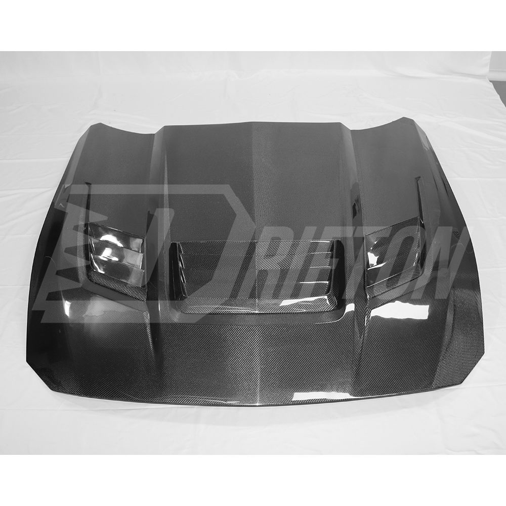 Shelby Style Carbon Fiber Hood For Ford Mustang Gen7 S650 2024-On