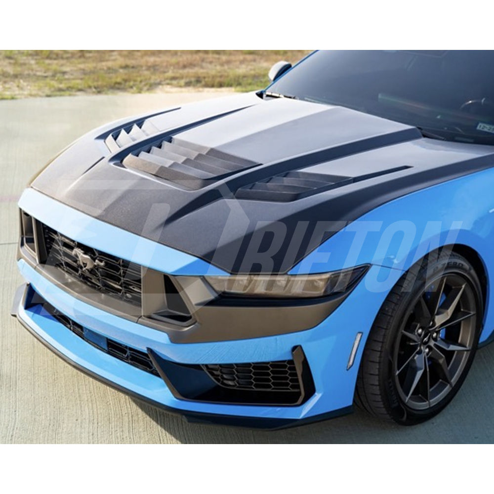 Shelby Style Carbon Fiber Hood For Ford Mustang Gen7 S650 2024-On