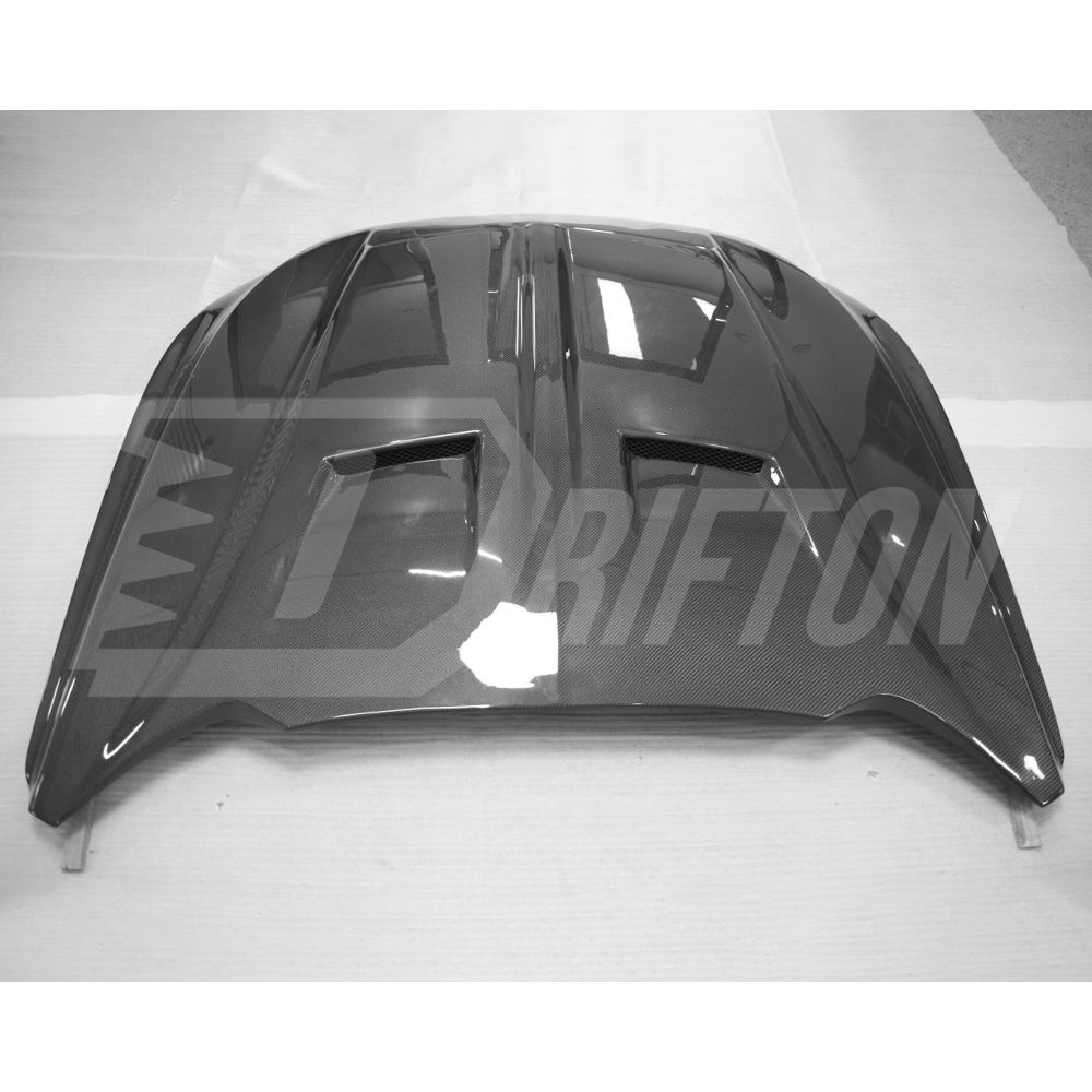 Super Snake Style Carbon Fiber Hood For Ford Mustang Gen6 S550.1 2015-2017