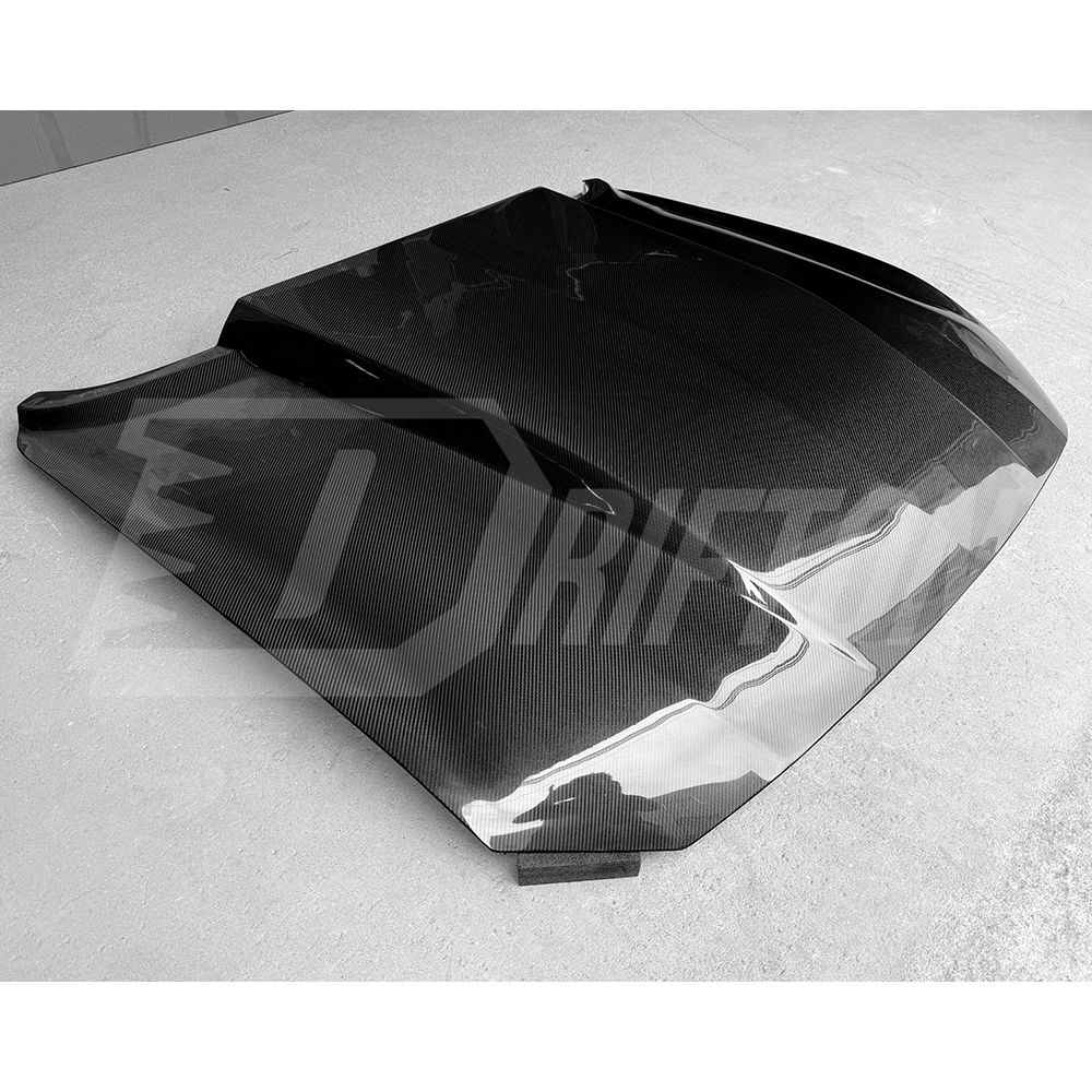 Supercharged Style Carbon Fiber Cowl Hood For Ford Mustang Gen6 S550.2 2018-2023