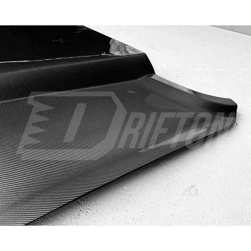 Supercharged Style Carbon Fiber Cowl Hood For Ford Mustang Gen6 S550.2 2018-2023
