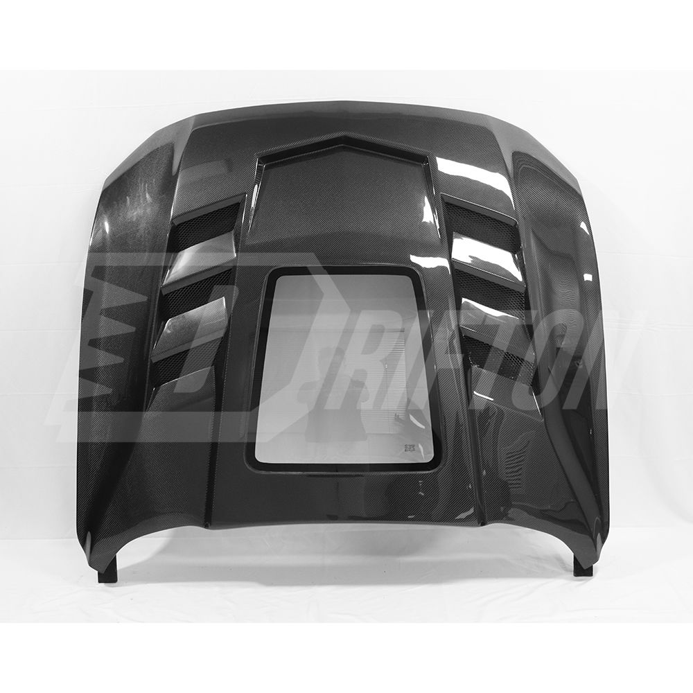Transparent Style Carbon Fiber Hood For Ford Mustang Gen7 S650 2024-On