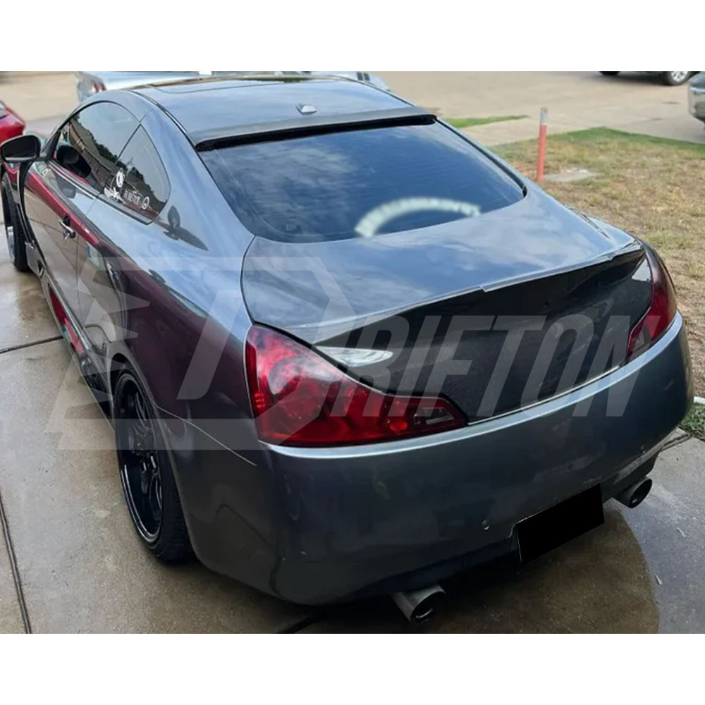 Spoiler Style Carbon Fiber Rear Trunk Boot Lid For INFINITI G37 Sedan 2008-2015