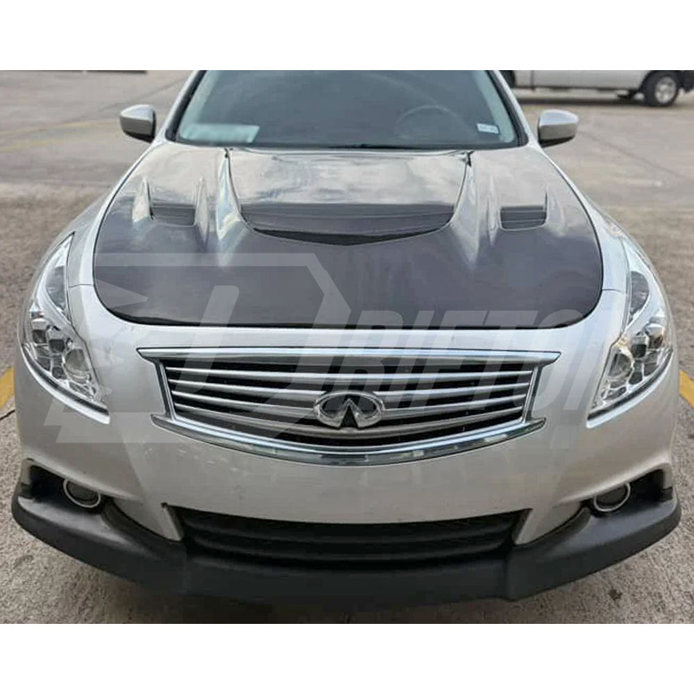 VA Style Style Carbon Fiber Engine Bonnet Hood For INFINITI G37 Sedan 2008-2015