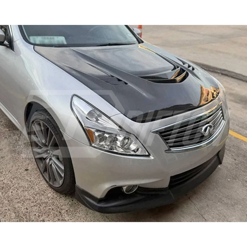 VA Style Style Carbon Fiber Engine Bonnet Hood For INFINITI G37 Sedan 2008-2015
