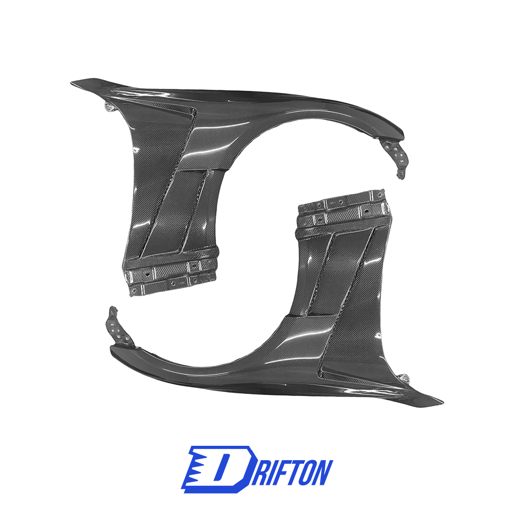 Vent Style Carbon Fiber Fender For INFINITI G37 Sedan 2008-2015