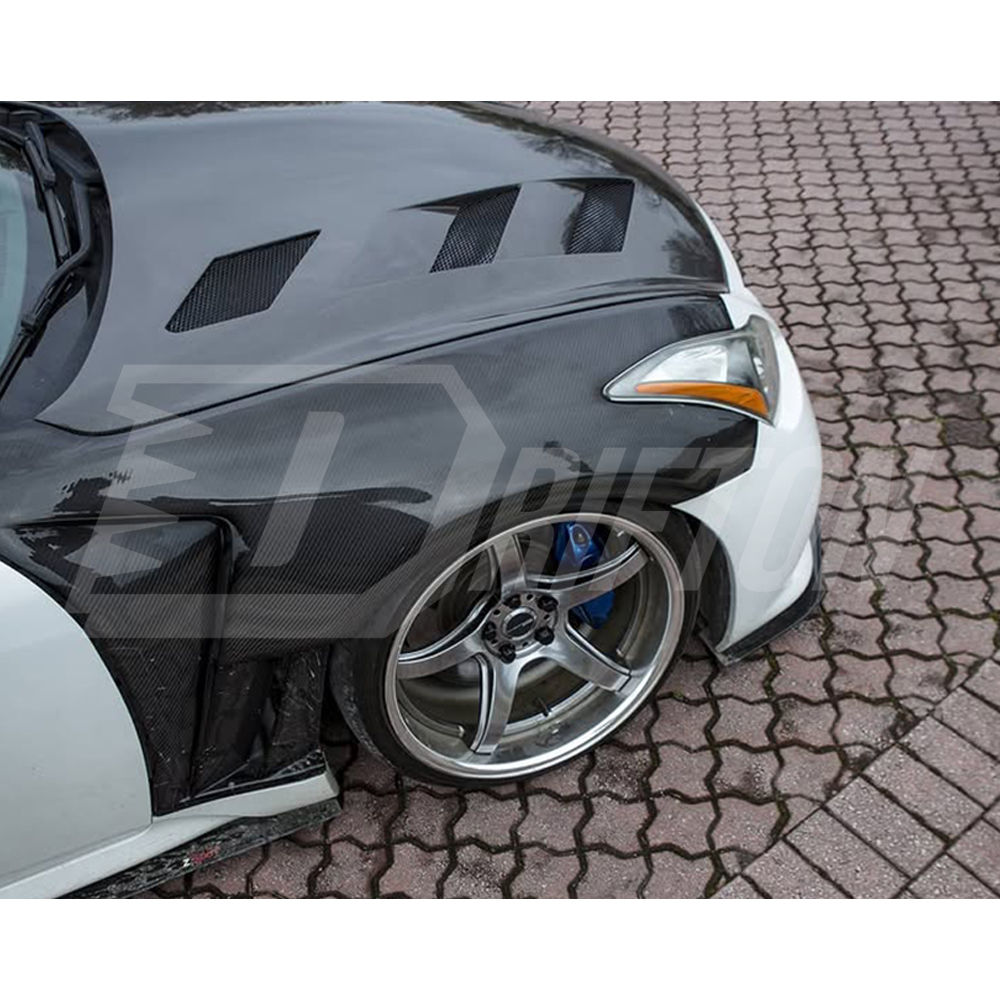 Vent Style Dry Carbon Fiber Fender For INFINITI G37 Coupe 2008-2015