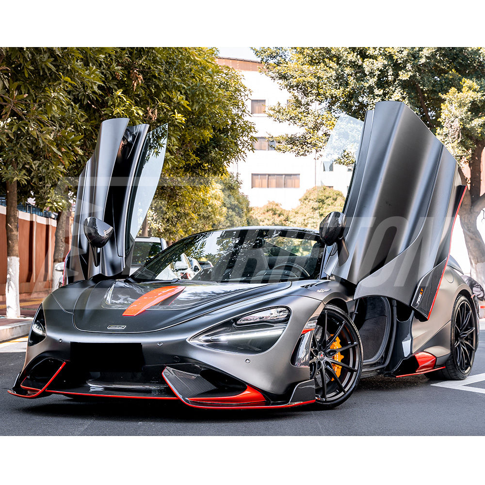 765LT Style Dry Carbon Fiber With Portion Primer Front Bumper For Mclaren 720S 2017-2023