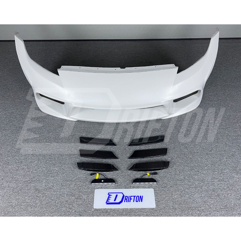Weber Sport Zenith Line Style Half Carbon Fiber Front Bumper For Nissan 370Z Z34 2008-2019