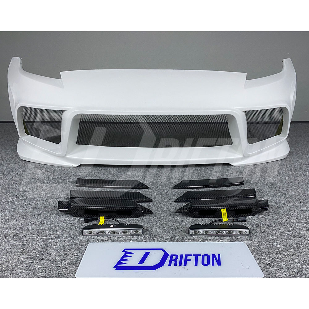 Weber Sport Zenith Line Style Half Carbon Fiber Front Bumper For Nissan 370Z Z34 2008-2019