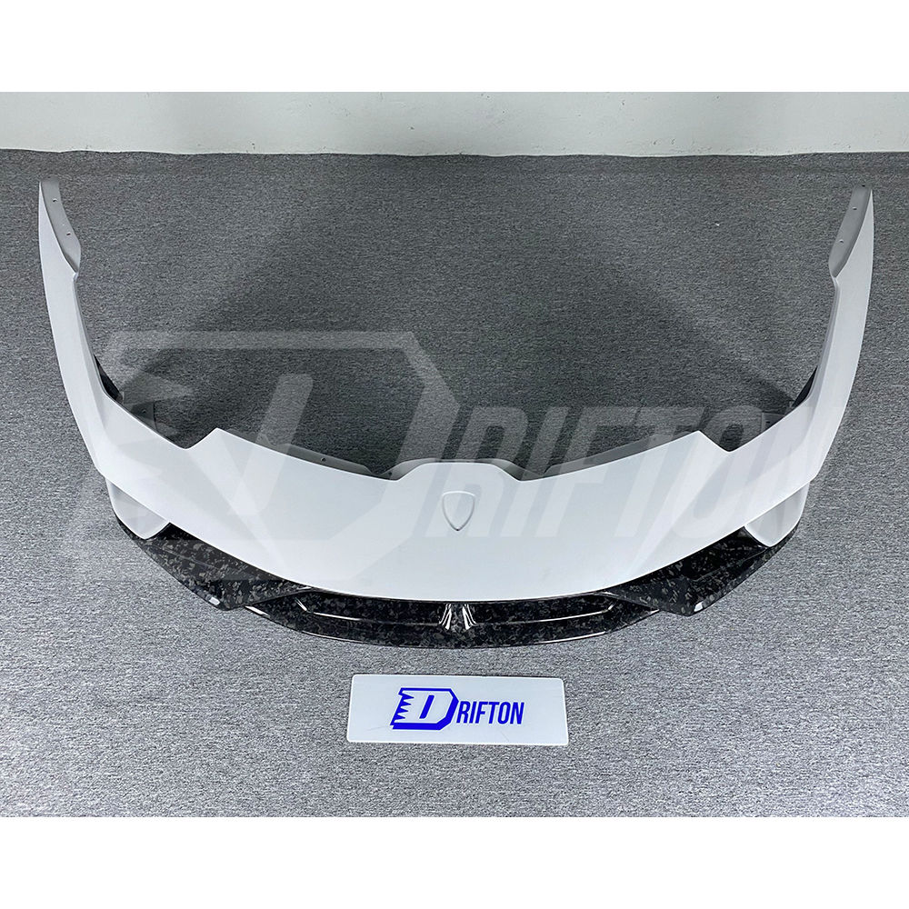Performante Style Forged Dry Carbon Fiber With Portion Primer Front Bumper For Lamborghini Huracan LP610 & LP580 2014-2019
