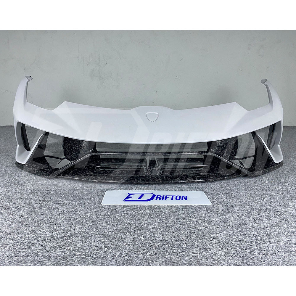 Performante Style Forged Dry Carbon Fiber With Portion Primer Front Bumper For Lamborghini Huracan LP610 & LP580 2014-2019