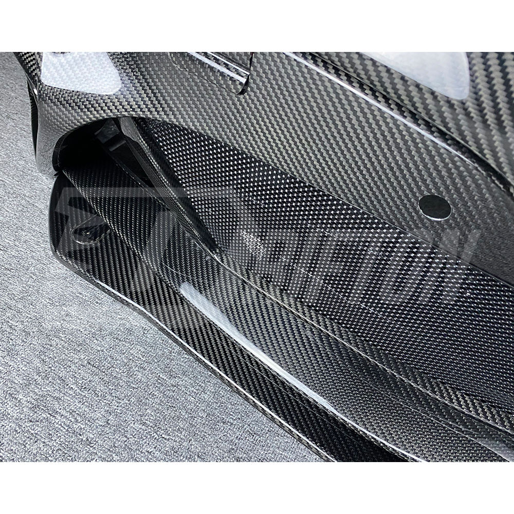 GTAM Widebody Style Dry Carbon Fiber Front Bumper & Fenders For Alfa Romeo Giulia 2016-2023