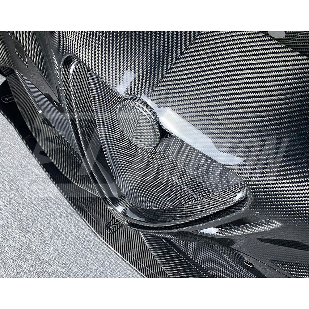 GTAM Widebody Style Dry Carbon Fiber Front Bumper & Fenders For Alfa Romeo Giulia 2016-2023