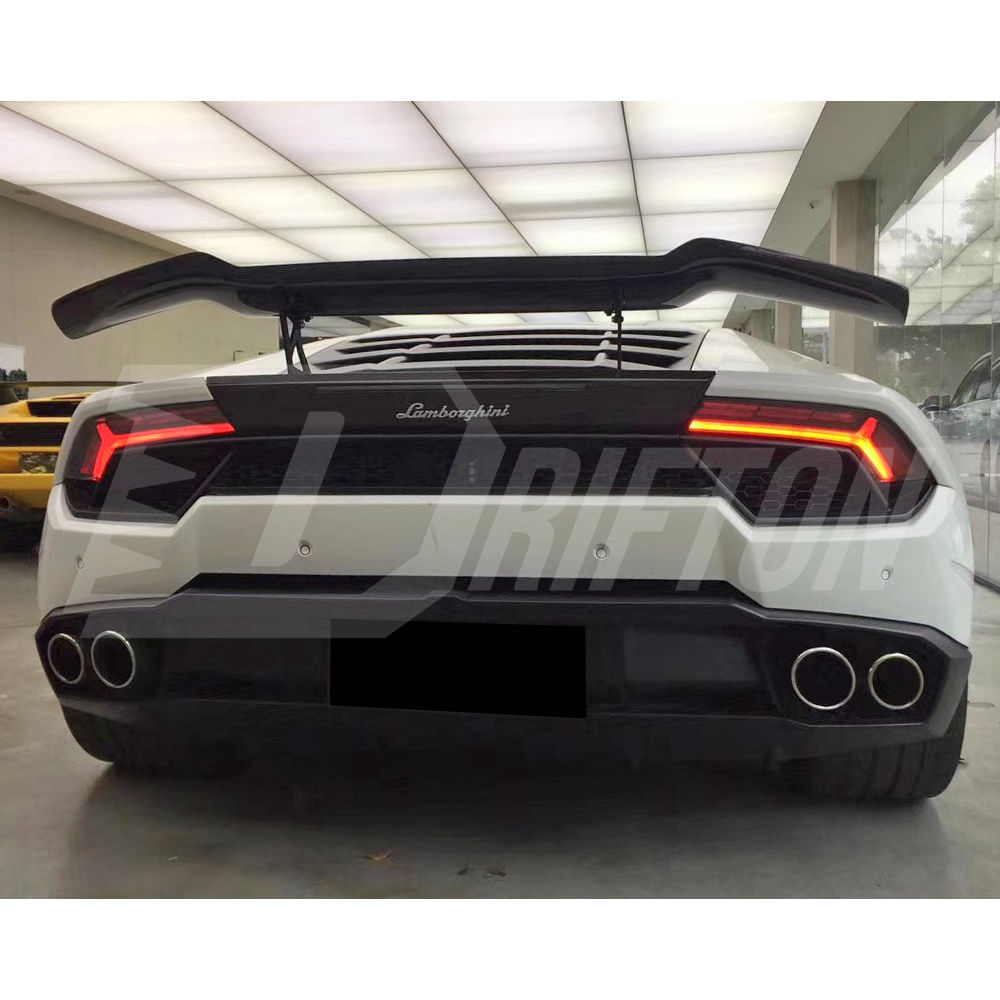 1016 Style Carbon Fiber Rear Spoiler GT Wing For Lamborghini Huracan LP610 & LP580 & EVO & Tecnica 2014-2025